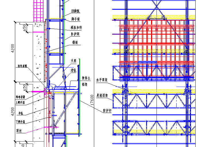 超高层建筑核心筒内爬模施工方案_2