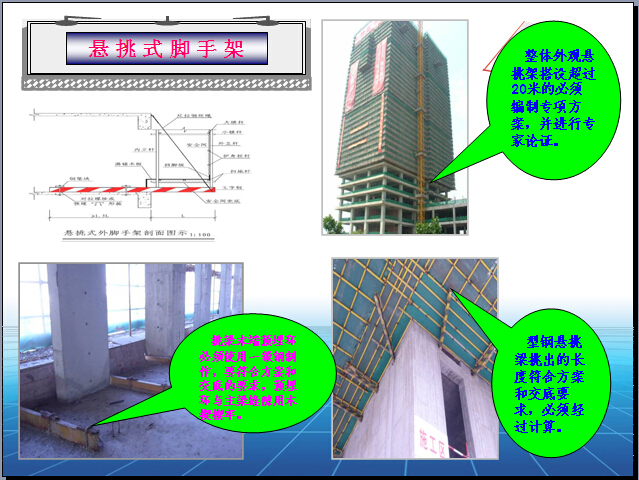 建筑施工现场安全防护管理（407页，图文并茂）-悬挑式脚手架