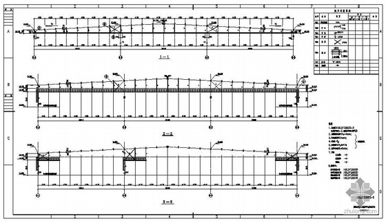 钢结构平台cad图纸下载资料下载-天津某热轧工程单轨吊及检修平台钢结构图纸
