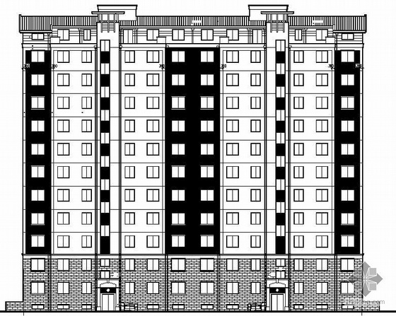 十一层框架结构住宅楼资料下载-某十一层住宅楼施工图