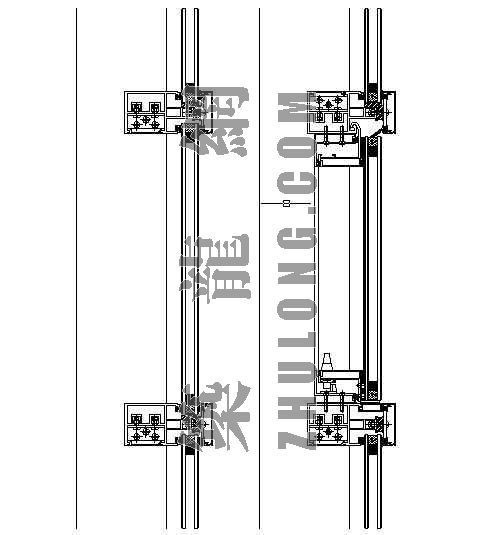 半隐框幕墙节点图-2