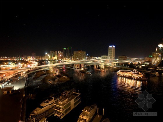 公园夜景设计案例资料下载-大桥夜景