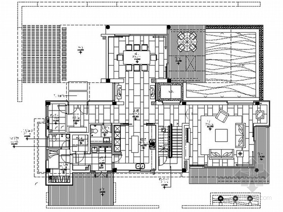 三层高级别墅资料下载-[广东]精品高级现代风格三层别墅室内设计装修施工图（图纸细致、推荐！）