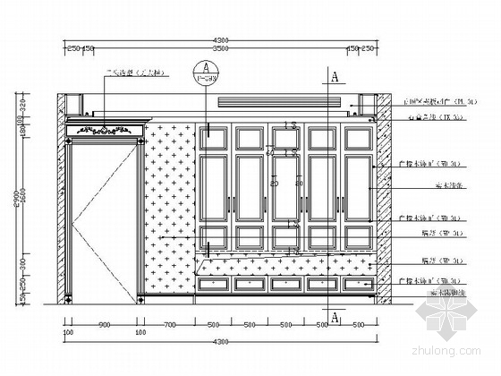 [原创]西欧3层迷你型别墅2居室室内设计施工图（含效果图）-[原创]西欧3层迷你型别墅2居室室内设计立面图 