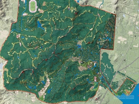 旅游区景观方案CAD资料下载-[青岛]动感山水度假旅游区景观规划设计方案