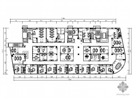 小型办公空间平阿敏图资料下载-[温州]某办公空间装修图