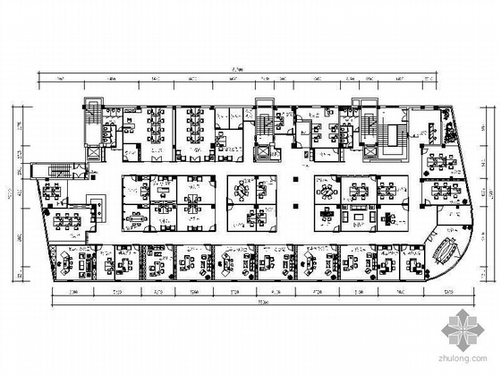 办公空间装修注意资料下载-[温州]某办公空间装修图