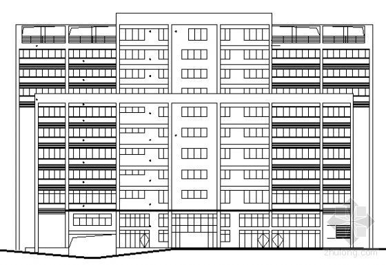 高层建筑全图资料下载-琶洲某九层大厦建筑设计施工图