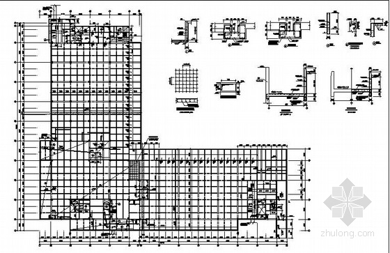 十二层商主楼建筑施工图资料下载-[广州]十层框剪主楼、框架附楼全套结构施工图（归档版）