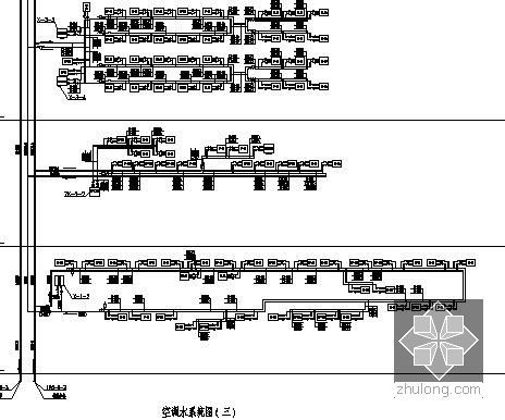 [江西]24万平大型医院暖通空调及防排烟系统设计施工图-住院部空调水系统图