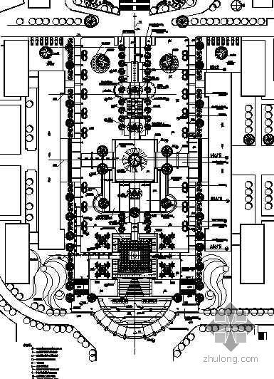 校园广场景观CAD资料下载-[重庆]大学校园中心广场景观工程施工图