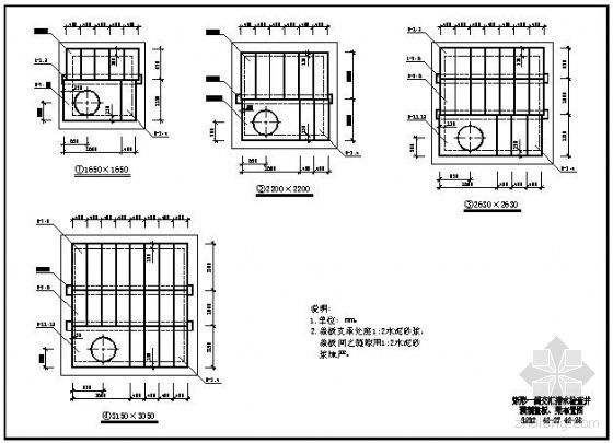 八字口管道出水口cad资料下载-市政雨水管道设计标准图籍（cad）