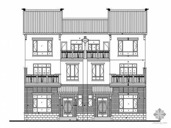 中式j建筑su资料下载-[沙湾镇]某丽水花园住宅小区住宅楼群建筑施工套图