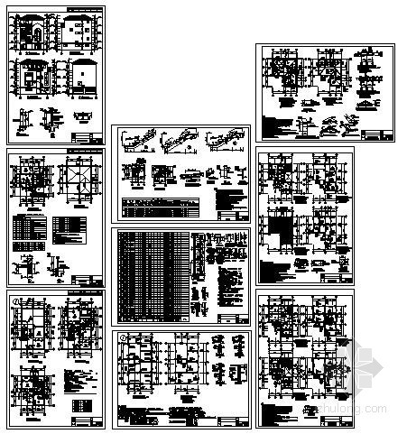 人字顶别墅资料下载-某框架别墅结构设计图