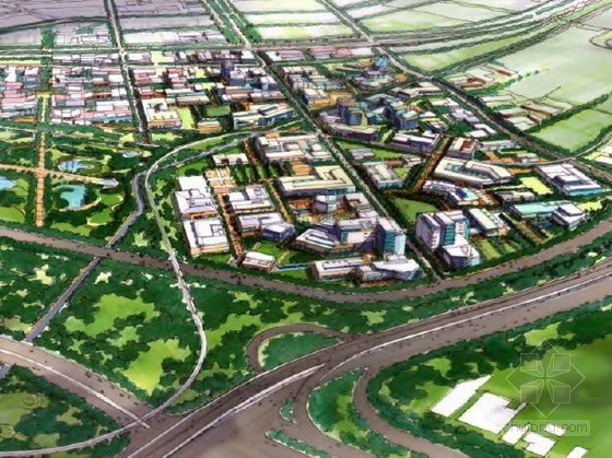 工业园区CAD规划图资料下载-[天津]工业园区规划与城市设计