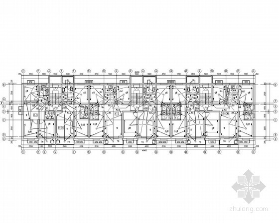 [河北]多层住宅小区电气全套图-电气平面图 