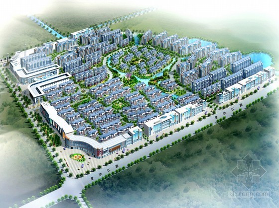 10公顷居住区设计案例资料下载-[江苏泗洪县]某大楼生态型居住区建筑文本（含各单体建筑CAD方案）