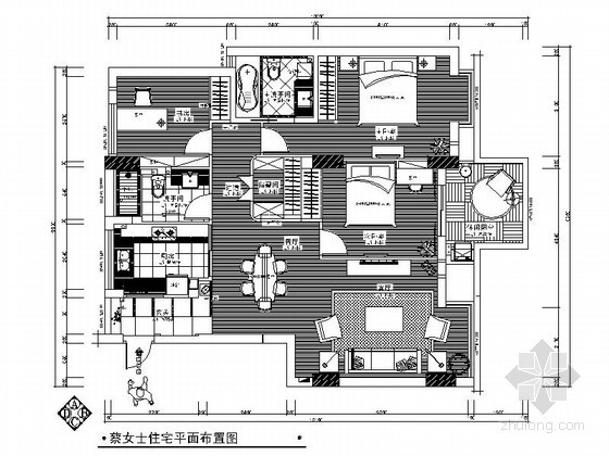91平现代三居室内装修图资料下载-现代休闲三居室内装修图