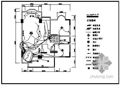 家装楼板CAD施工图资料下载-家装照明施工图
