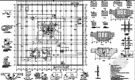 中建办公区施工图纸资料下载-[南通]某国际贸易中心超高层框筒结构施工图(中建)