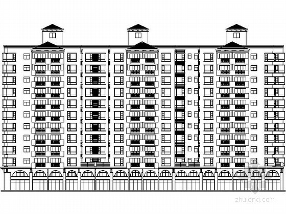 居住区小高层资料下载-[深圳]某居住区十二层住宅楼建筑施工图