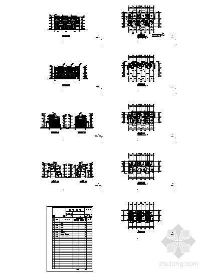 [靖江市]某城市核心区一期住宅项目4号楼D1型联排别墅施工图-总图 