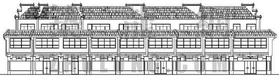 社区用房建筑平面资料下载-某仿古商业用房建筑设计方案