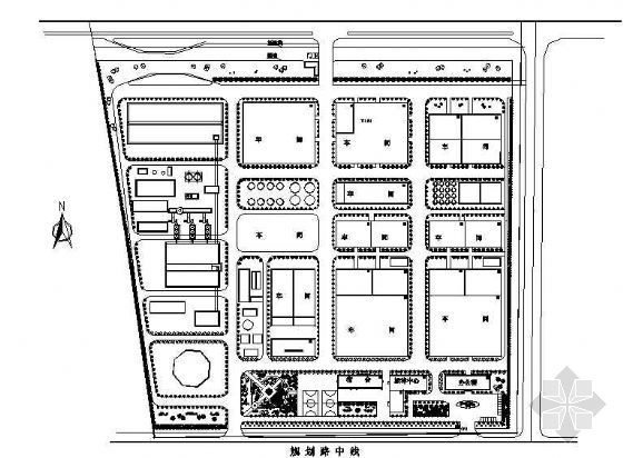 厂区绿化设计平面图资料下载-某公司绿化设计平面图