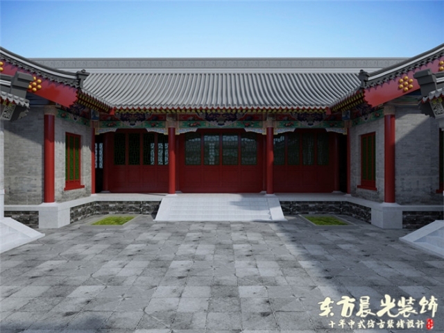 中式古建筑北京四合院su资料下载-北京四合院设计装修如何保留自然的气息