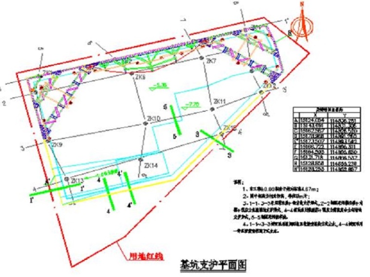 基坑施工说明CAD资料下载-土方开挖及基坑支护施工方案Word版（共51页）