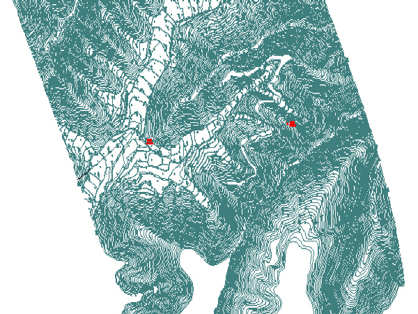 地形采样 terrain sampling资料下载-CAD隧道建设用地形图