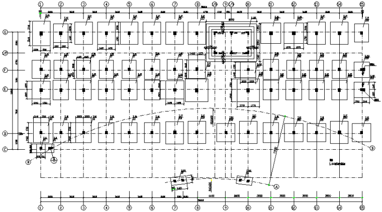 楼梯施工图cad资料下载-医院门诊及住院楼框架结构施工图（CAD，22张）