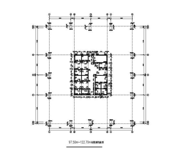 钢框架核心筒结构施工图资料下载-150m框架-核心筒办公楼结构施工图