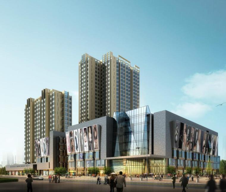 综合体建筑设计案例资料下载-牡丹江景福-新都会商业综合体建筑设计模型