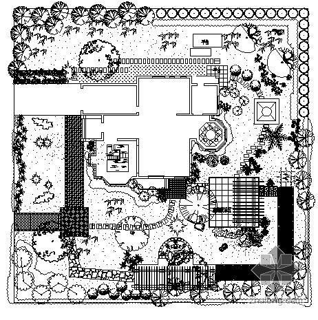 别墅庭院方案设计文本资料下载-别墅庭院景观方案设计