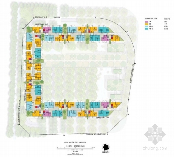 [广东]大型住宅区规划及单体设计方案文本（新加坡知名建筑事务所）-住宅区平面图