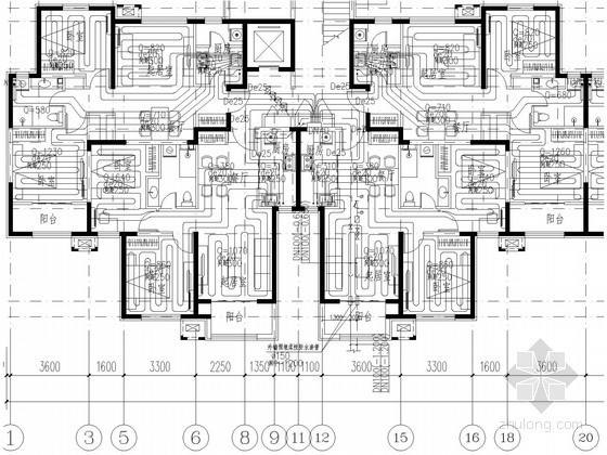 住宅采暖锅炉房设计资料下载-[北京]住宅小区地板辐射采暖全套施工图(大院图纸)
