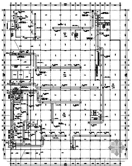 商业广场空调系统设计资料下载-某商业广场A座空调图纸