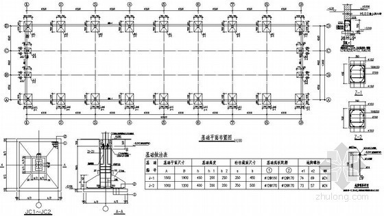 单层厂房独立基础设计资料下载-某单层厂房结构设计图