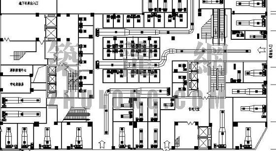 水源热泵施工图纸资料下载-某花园商场水源热泵施工图