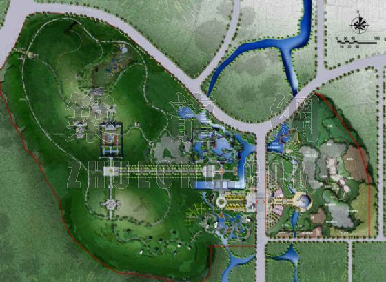 公园管理用房方案设计资料下载-长兴龙山公园方案设计