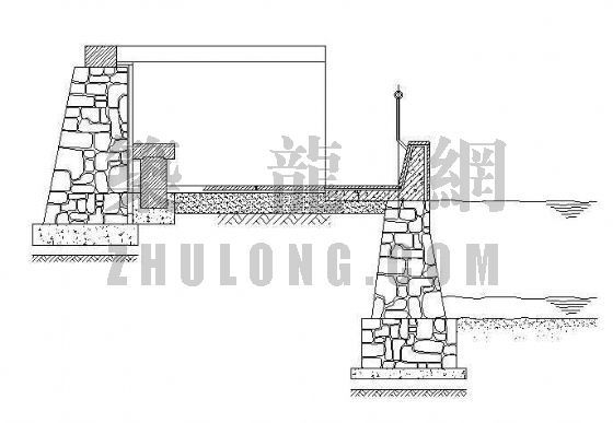 驳岸台阶式资料下载-跌落式驳岸详图