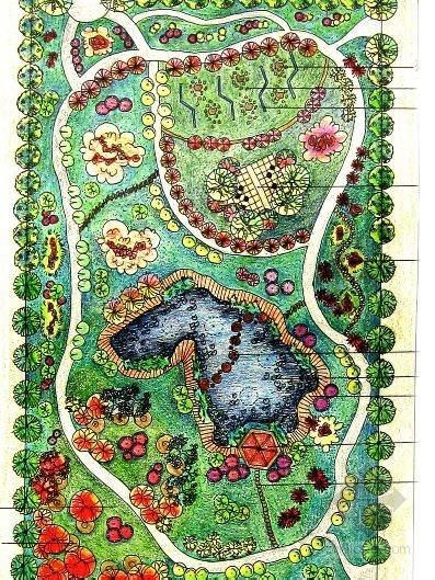 现代公园快题设计资料下载-[广西]校园绿地快题设计