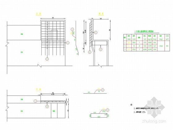 10m空心板桥全套资料下载-2×10m预应力混凝土简支空心板桥挡土板钢筋构造详图