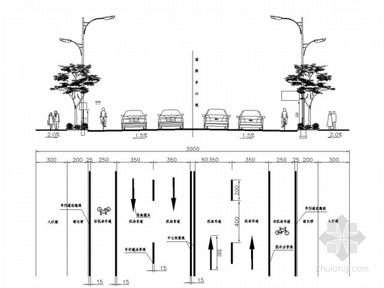 城市低填浅挖资料下载-[四川]城市次干路全套施工图设计116张（交通 照明 电气）
