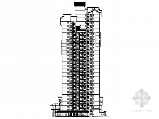 现代风格住宅楼方案效果图资料下载-[重庆]28层现代风格住宅楼及单体建筑设计施工图