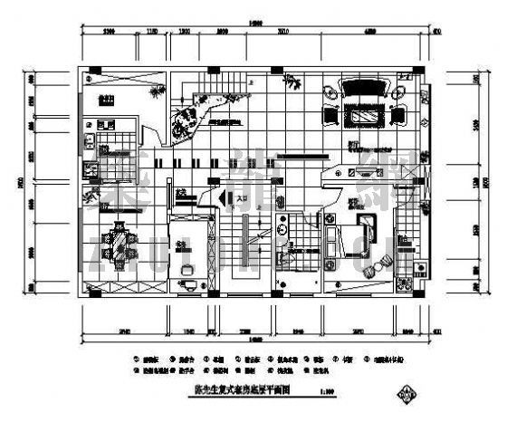 幕墙装修图资料下载-某复式装修图