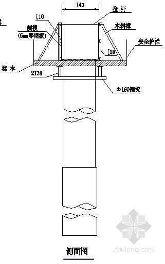 牛腿柱模板图资料下载-桥梁盖梁施工牛腿支架布置示意图