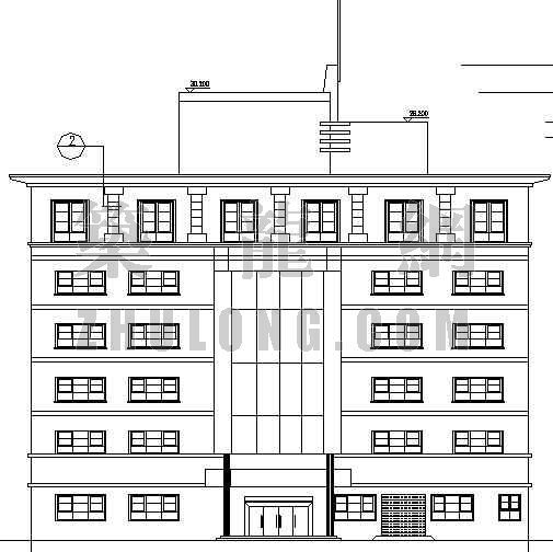 建筑系馆楼设计方案资料下载-某电教楼建筑设计方案