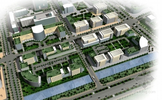[江苏]大型城市综合体规划及单体设计方案文本-城市综合体效果图